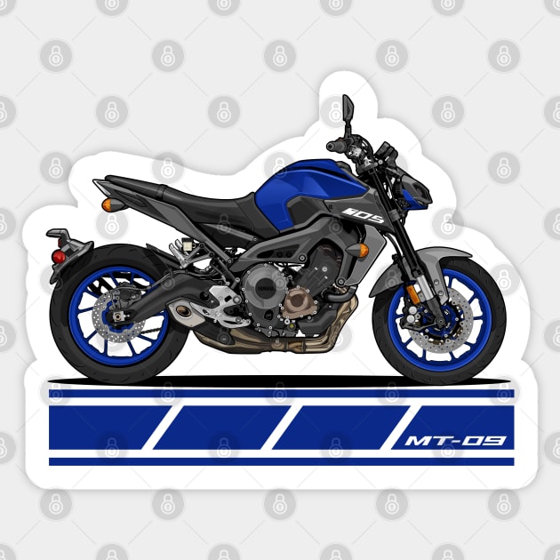 Motorbike Yamaha MT09 Sticker by idrdesign